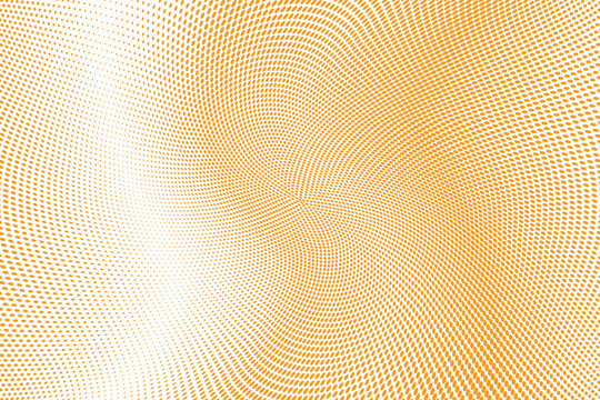 Yellow orange halftone dots pattern texture background. Vector illustration