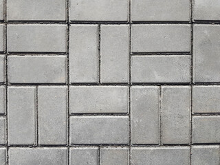 close-up . a fragment of the road with paving slabs