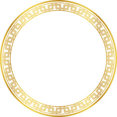 Luxury golden round frame botanic garden vingate pattern