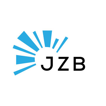 JZB letter logo. JZB blue image on white background and black letter. JZB technology  Monogram logo design for entrepreneur and business. JZB best icon.

