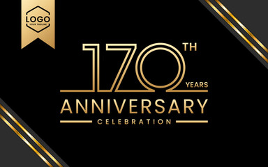 170 year anniversary celebration template design. Logo Vector Template Illustration