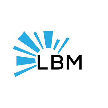 LBM letter logo. LBM blue image on white background and black letter. LBM technology  Monogram logo design for entrepreneur and business. LBM best icon.
