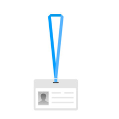 Name tag holder, lanyard badge set with icons. design template of id card, for name tag, committee, office, member, corporate, company, identity, staff, etc. multicolor plain lanyards, detachable neck