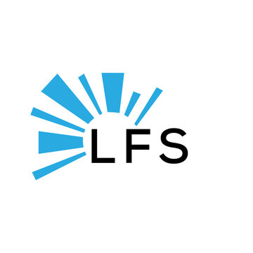 LFS letter logo. LFS blue image on white background and black letter. LFS technology  Monogram logo design for entrepreneur and business. LFS best icon.
