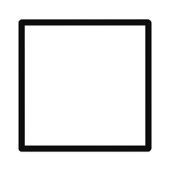 PNG. Black square frame element.	