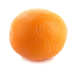 One orange on a white background