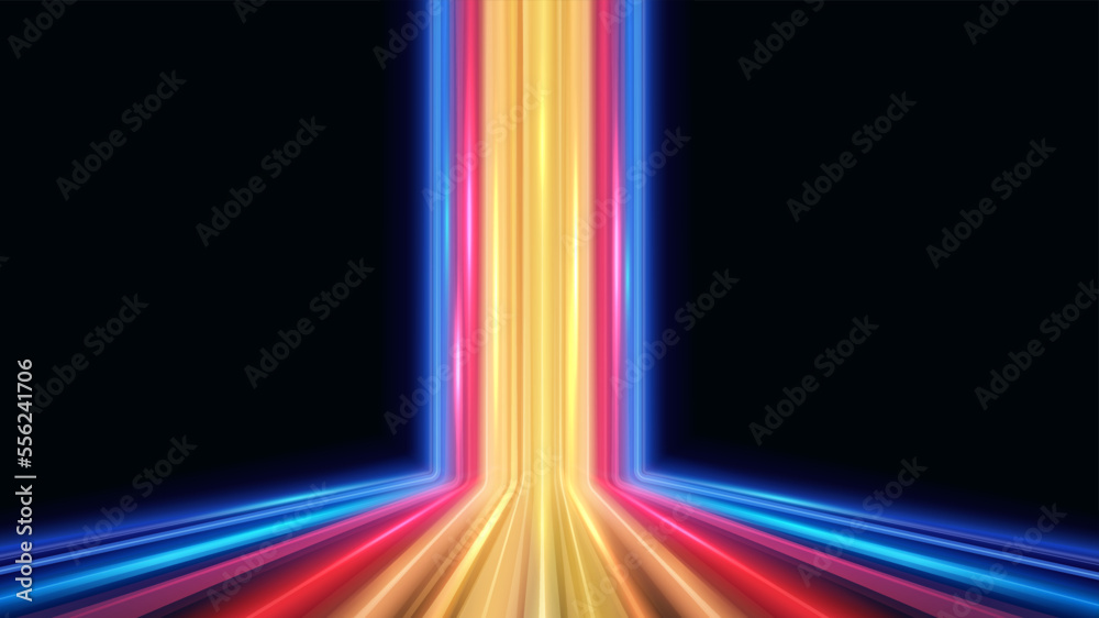 Canvas Prints stripes of light, high speed lines, wireless data transmission. concept internet network and connect