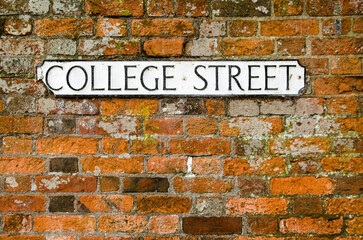 College Street road sign - 556242174