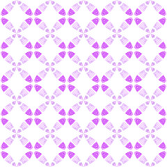 Hand drawn green mosaic seamless border. Purple