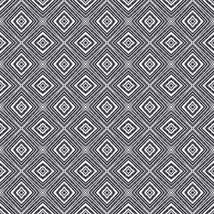 Medallion seamless pattern. Black symmetrical