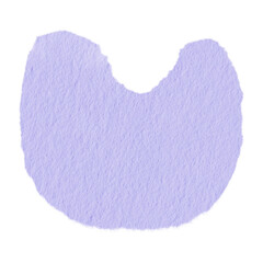Watercolor Abstract shape purple blob.	
