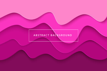 purple wavy paper cut abstract background