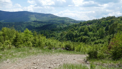 piękny widok na Beskid Żywiecki 