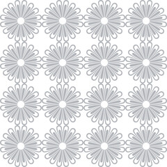 Seamless blue flower fabric design like ornament vector. Suit for package design, wallpaper, fashion print.