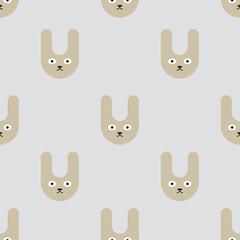 Obraz premium seamless pattern with rabbits