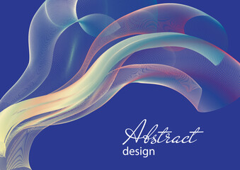 Abstract background design. Landing page template. Eps10 vector. Dynamic shapes composition.