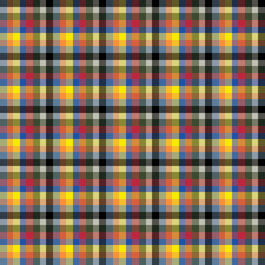 Seamless grid  pattern design. Ornament pattern suitable for fabric, illustration, paper print, wallpaper. Warm colour style.