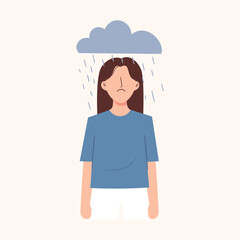 Depressed woman 