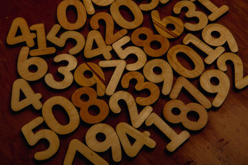 Background of numbers. from zero to nine. Numbers texture. Finance data concept. Mathematic....