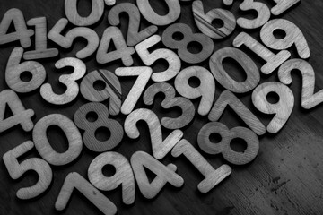 Background of numbers. from zero to nine. Numbers texture. Finance data concept. Mathematic....
