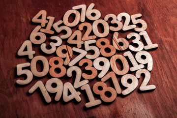 Background of numbers. from zero to nine. Numbers texture. Finance data concept. Mathematic. Seamless pattern with numbers. financial crisis concept. Business success.