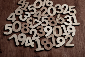 Background of numbers. from zero to nine. Numbers texture. Finance data concept. Mathematic....