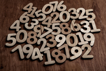Background of numbers. from zero to nine. Numbers texture. Finance data concept. Mathematic....