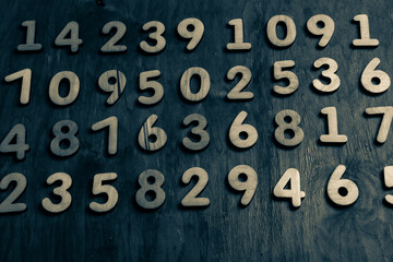 Background of numbers. from zero to nine. Numbers texture. Finance data concept. Mathematic....