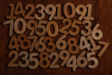 Background of numbers. from zero to nine. Numbers texture. Finance data concept. Mathematic....
