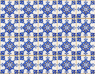 Tiles pattern on wall in Petropolis, Rio de Janeiro, Brazil