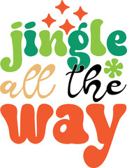 Retro Christmas Svg Design