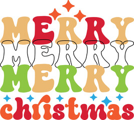 Retro Christmas Svg Design