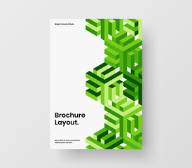 Fototapeta na wymiar Original presentation A4 vector design illustration. Isolated geometric pattern corporate brochure template.