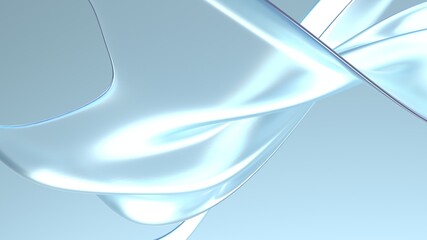 Abstract background with smooth glass waves