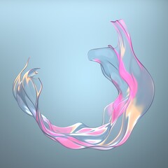 Fototapeta premium Abstract background with smooth glass waves