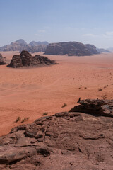 Le désert du Wadi Rum en Jordanie