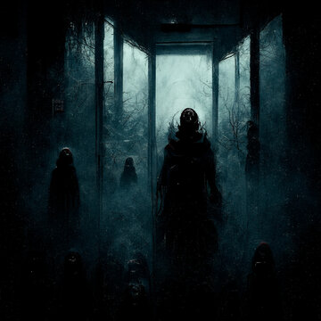 GENERATIVE AI, GENERATIVE, AI, schizo concept of a distressing mental disease