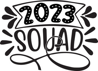 happy New Year Svg Design