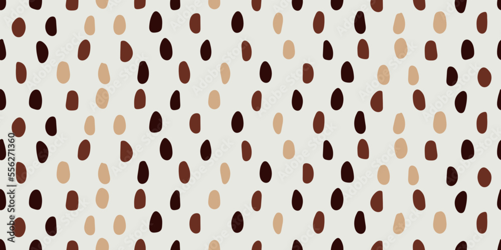 Poster coffee dots seamless pattern. vector brown seamless pattern. for print and interior design, textiles