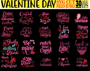 Valentine's Day Quotes SVG Bundle 