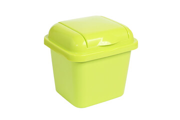 Plastic utensils for home use on a white background