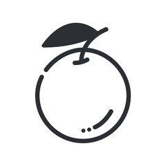 Orange line icon, outline vector sign, linear pictogram isolated on white background. Logo illustration