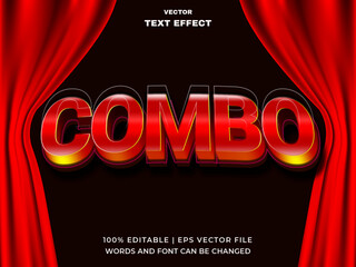 Combo 3d editable text effect