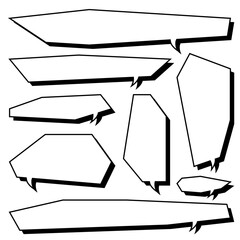 Vector Collection Set of Dialog Box Designs