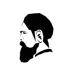 Bearded man design vector