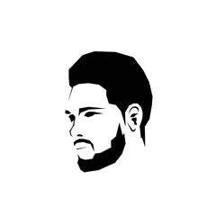 Bearded man logo design