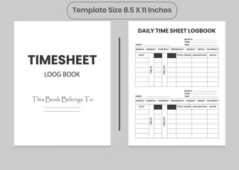 Timesheet Logbook And KDP Interior