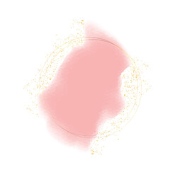 Watercolor Circle Grunge Brush