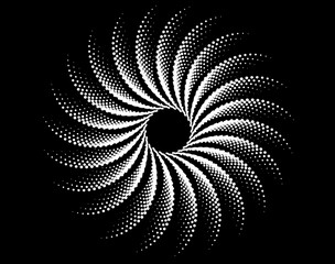 Abstract rotated black and white lines.vortex form. Geometric art. Design element. Digital image with a psychedelic stripes.Design element for prints, web, template