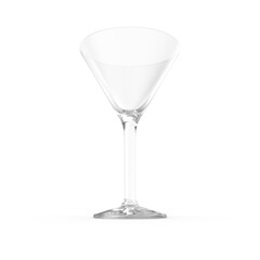 empty martini glass isolated